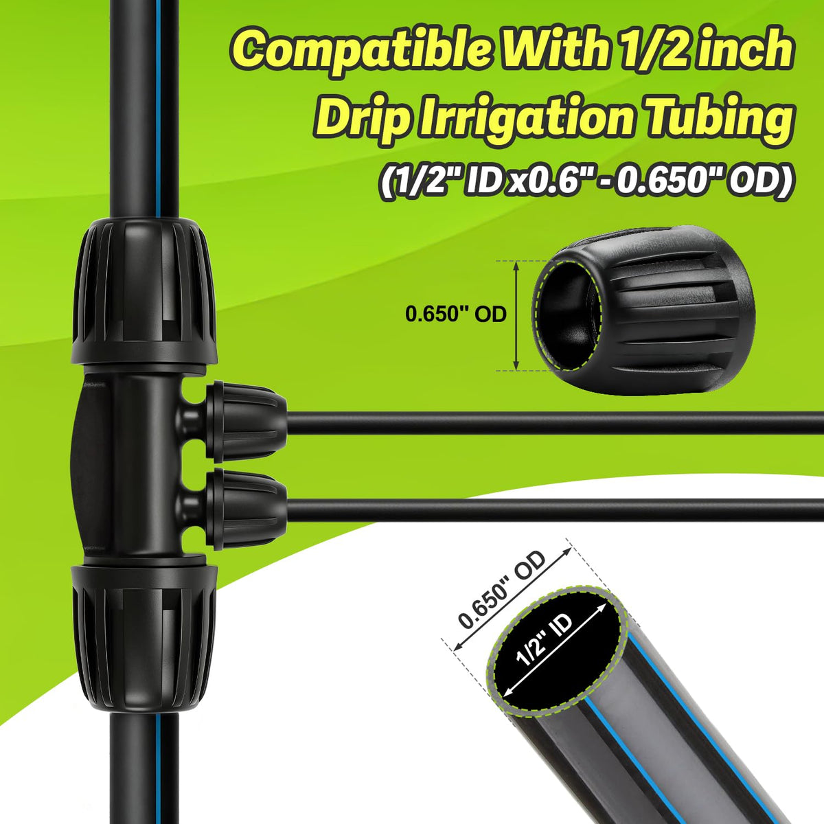 Copadri locking-nut design; anti-leak system helps prevent drips and blowouts.