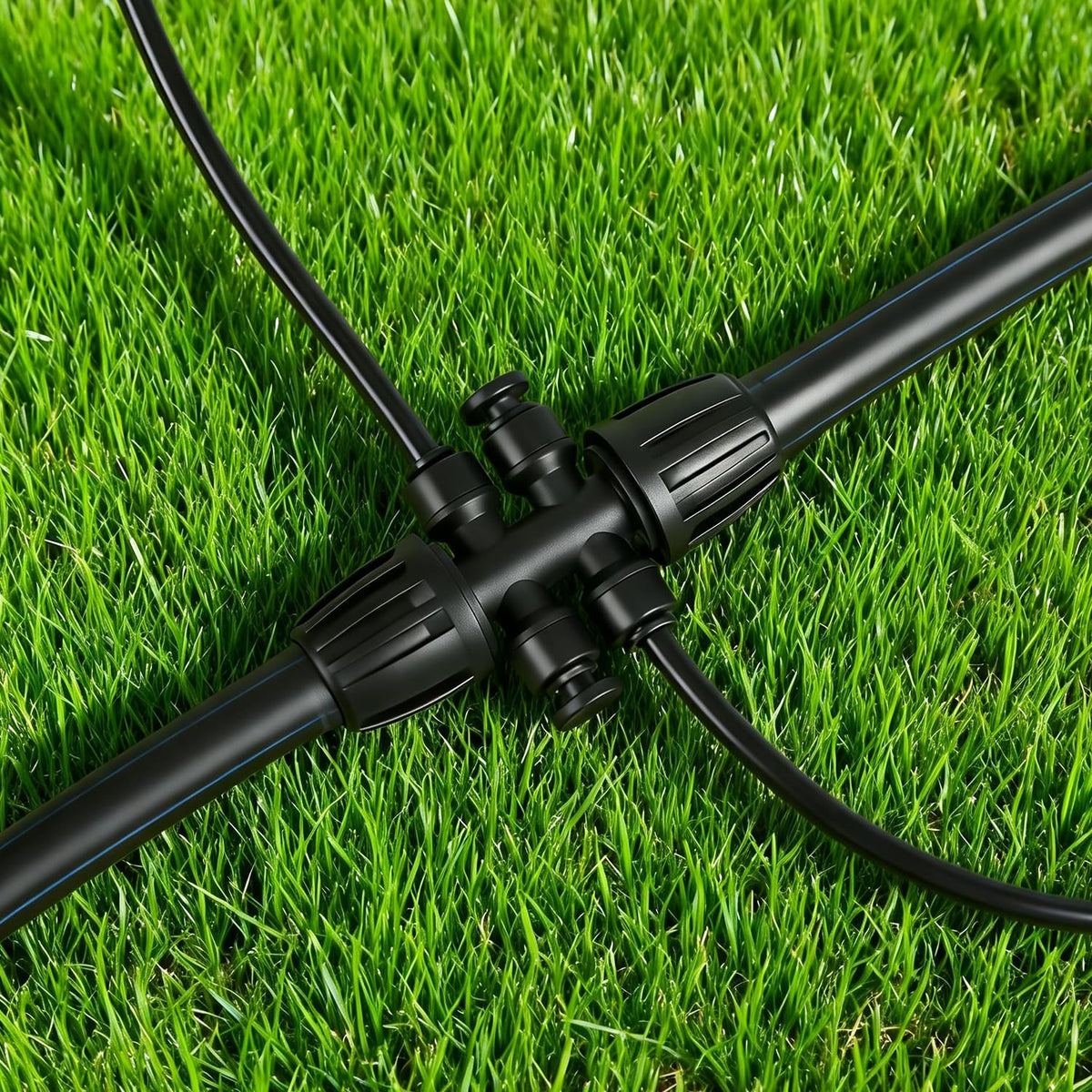 Copadri micro sprinkler layout using 1/4-inch plugs for precise watering.