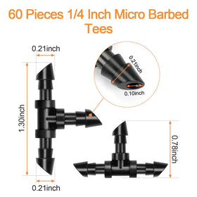 Copadri barbed drip tee enables tight, leak-free quick connections