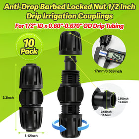 Copadri barbed connector with twist lock promotes quick, secure installations