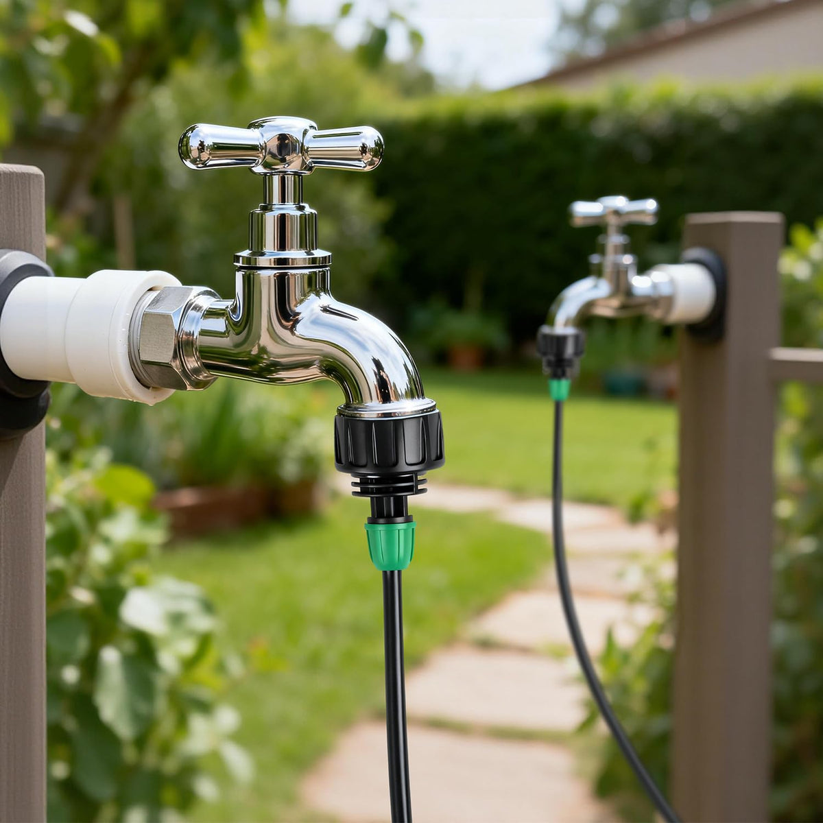 Copadri uv-durable drip adapter withstands outdoor conditions for long-lasting irrigation.