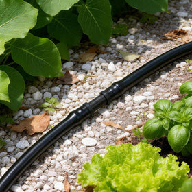 Copadri UV-resistant drip coupling suited for outdoor irrigation