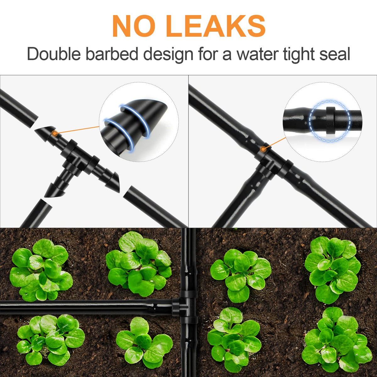 Copadri UV-resistant tee for long-lasting irrigation fittings in sun-exposed areas