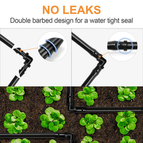 Copadri UV-resistant elbow for long outdoor life in drip systems.