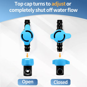 Copadri valve pack being held to emphasize value for multiple zones.