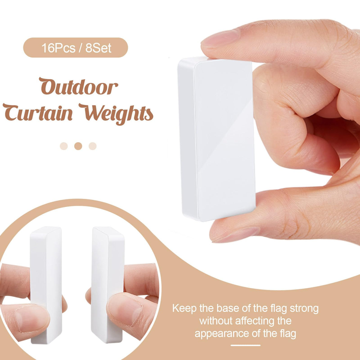 Copkim heavy magnetic curtain weights hold curtains securely in breezy conditions.