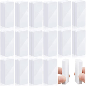 Copkim 32-pack outdoor curtain weights in white keep curtains steady against wind.
