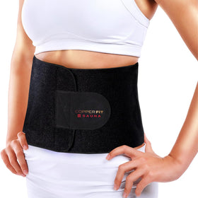 Copper Fit Infrared Sauna Belt worn at the waist to boost perspiration.