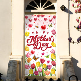 CoquetteBow012 Mother's Day wall banner creates a festive photo backdrop.