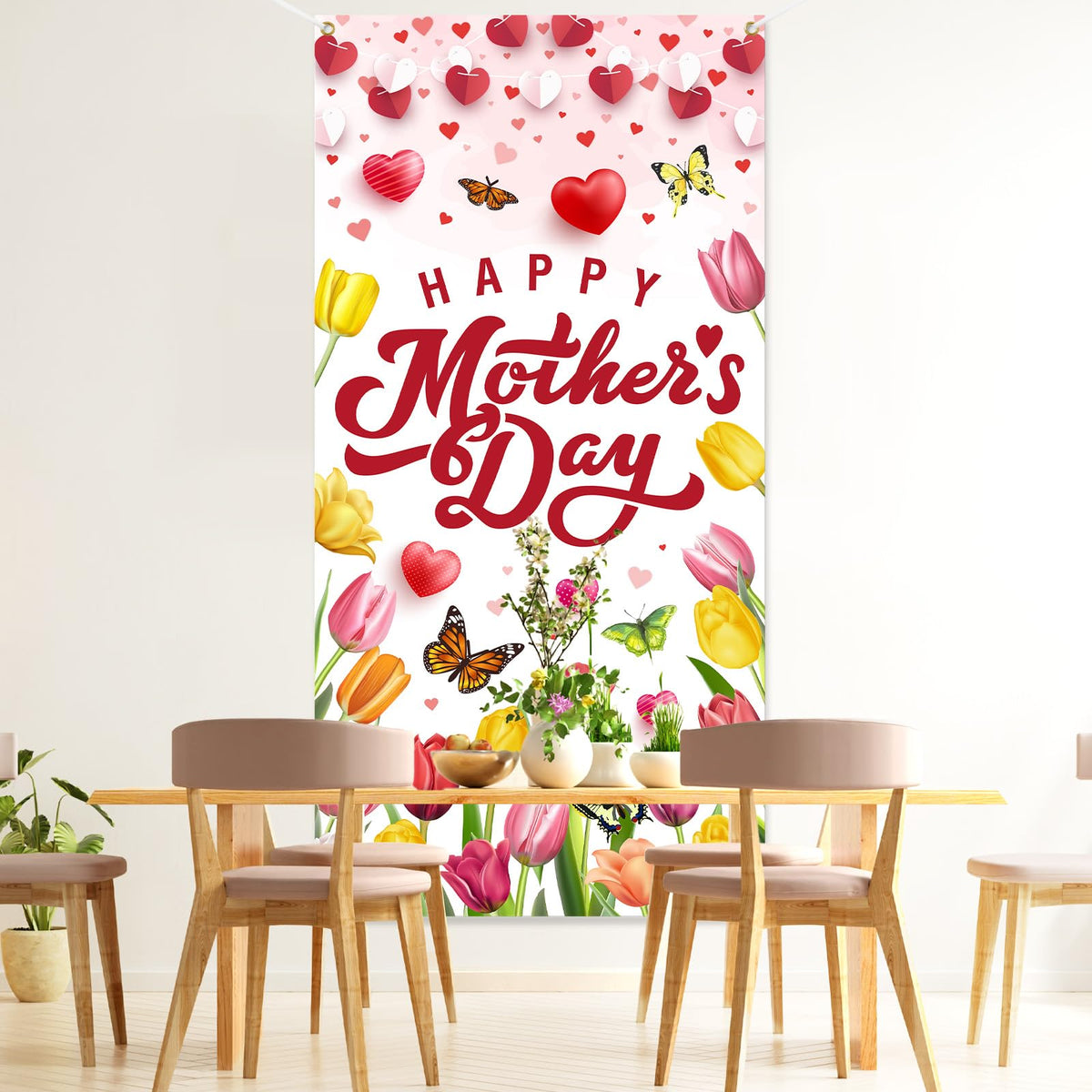 CoquetteBow012 durable polyester banner resists creasing and repeats with gentle care.