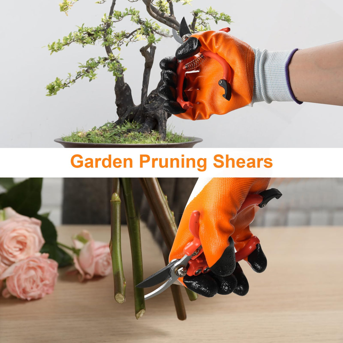 Cor Cordium straight gardening clippers ideal for fruit and flower pruning.