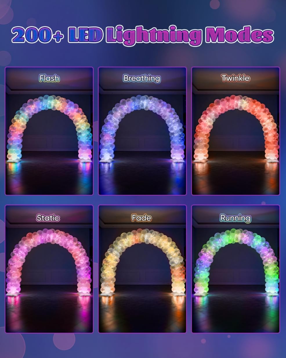 CORALMEE durable PVC frame resists bending during celebrations