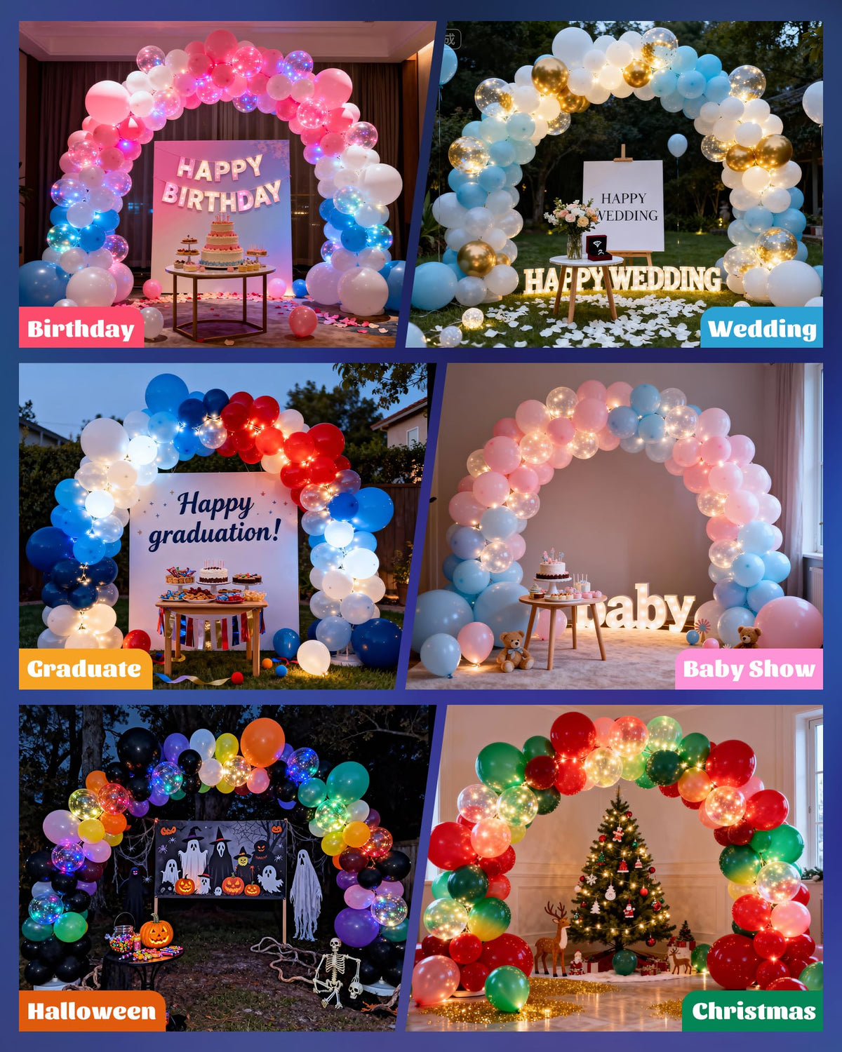 CORALMEE versatile arch for birthdays, weddings, and baby showers