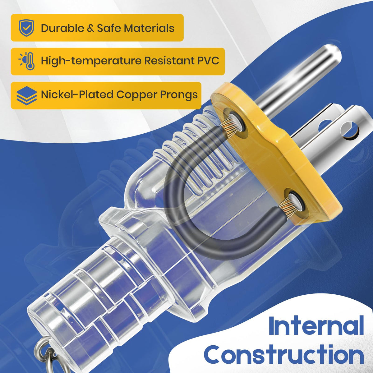 CORDMITPRO open-ground warning illustration shows bonding plugs reducing RV EMS false alarms.