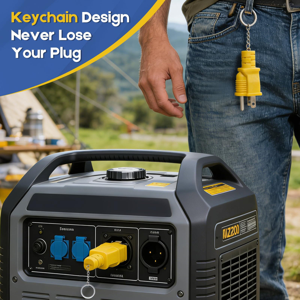 CORDMITPRO plug-and-play installation requires no tools for bonding a generator neutral.