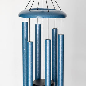 Corinthian Bells 36-inch aluminum chime in a backyard setting