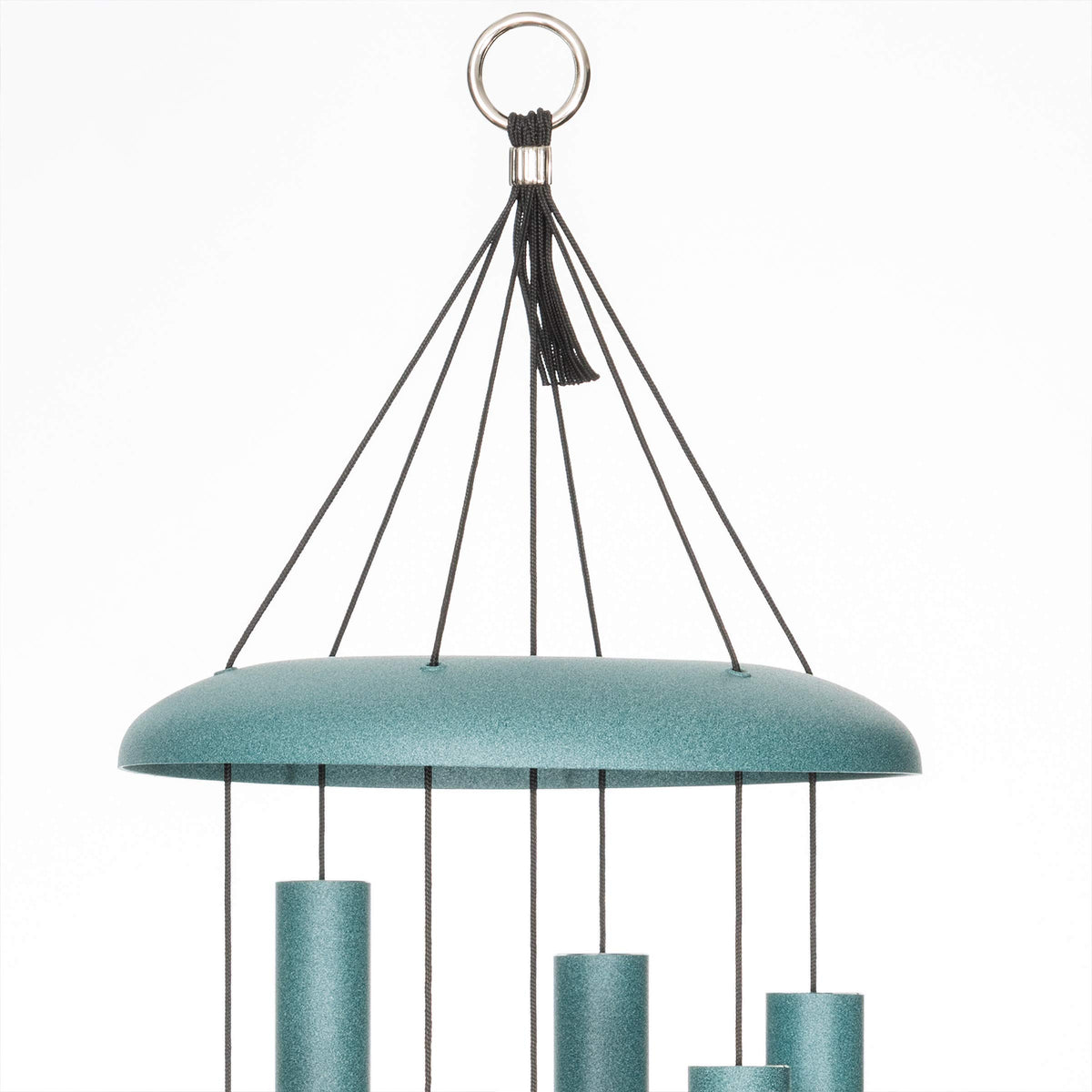Corinthian Bells 36-inch Silver Vein chime enhances outdoor decor with soft tones