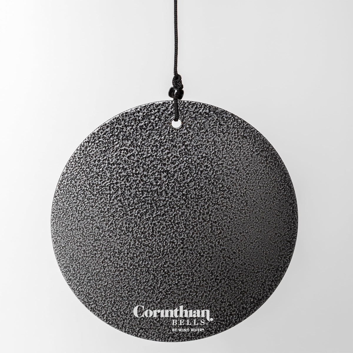 Corinthian Bells 44in chime nylon cords resist UV and rain.