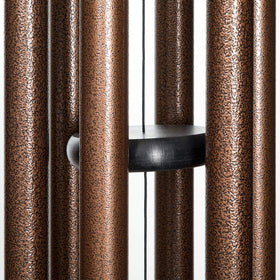 Corinthian Bells wind chime UV-resistant cords showcased, ready for year-round outdoor use.