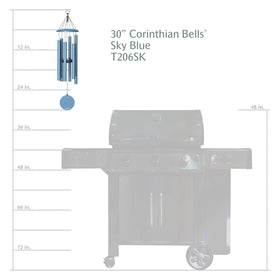 Corinthian Bells duet with T516 wind chime to create layered outdoor music.