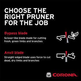 Corona Forged-steel pruner delivers reliable performance over seasons.