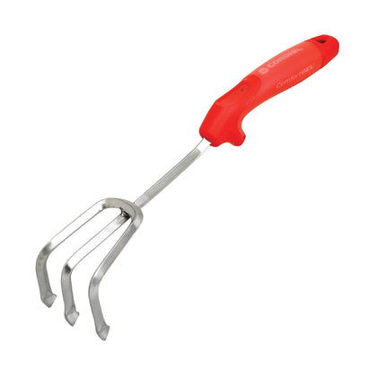 Corona ComfortGEL Cultivator in red with ergonomic grip for comfortable soil aeration and durable use