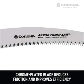 Corona RS 7245 chrome blade resists corrosion during use