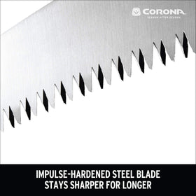 Corona RS 7245 curved blade in action pruning branches