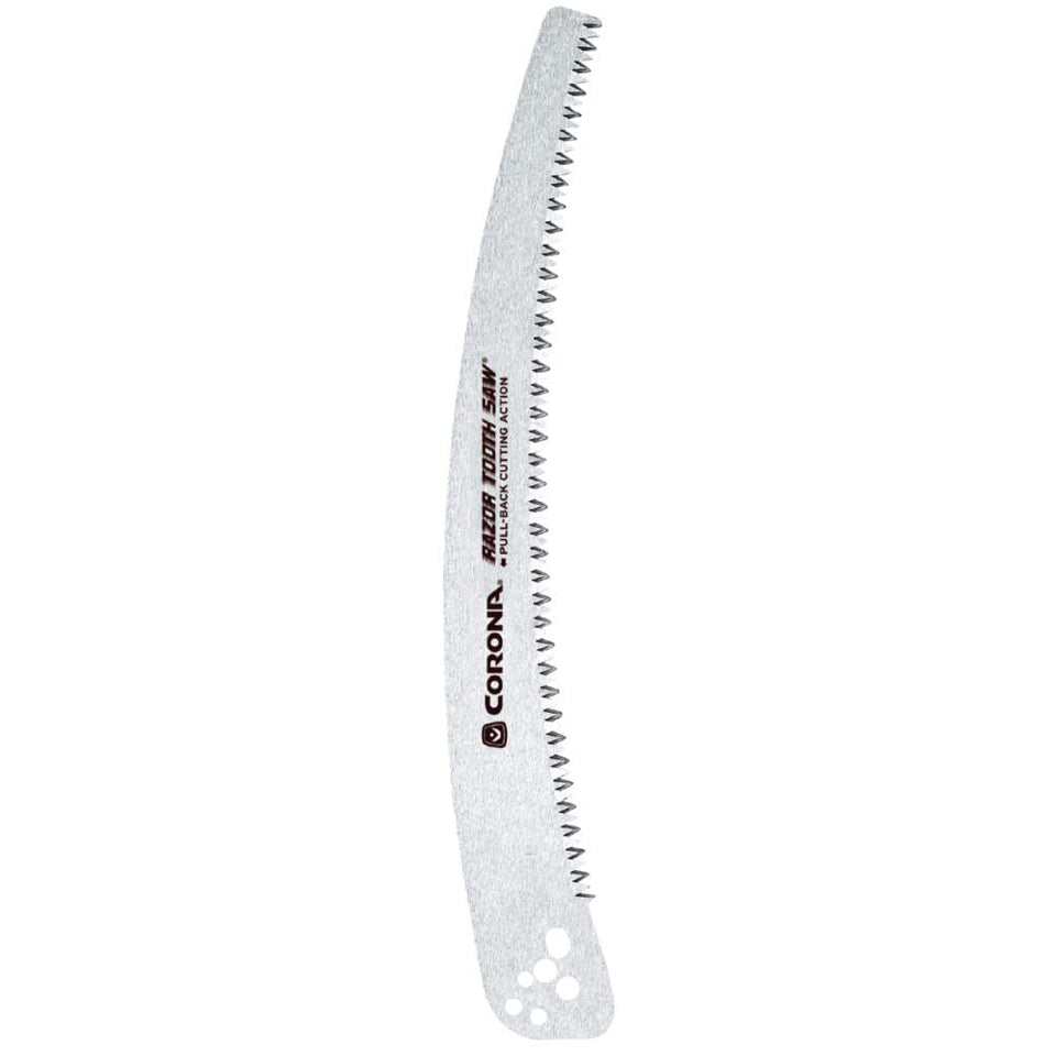 Corona Tree Pruner Saw Blade close-up, showcasing durable high carbon steel edge for precise pruning.