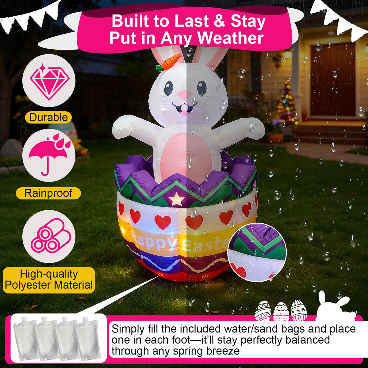 Cortile complete set offers quick decoration setup.