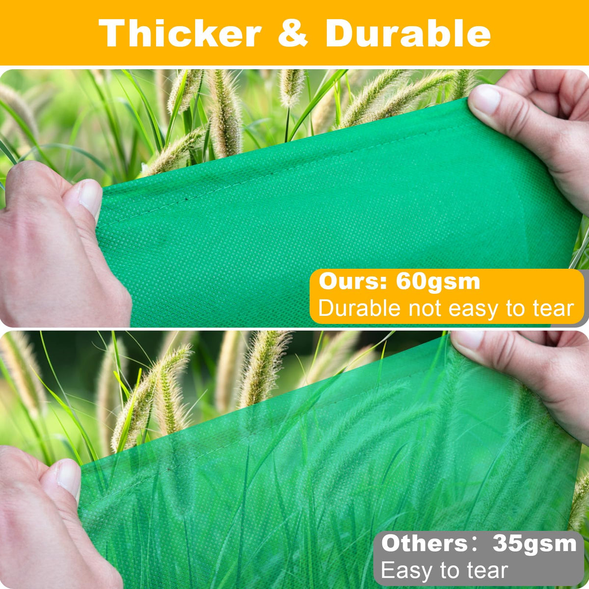 Coruden top-down double zipper heads for quick coverage of plants