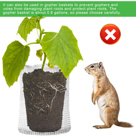 Cosblank durable stainless steel mesh bags withstand seasonal garden use.