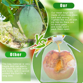 Cosblank root protection bags guard plant roots from digging animals.