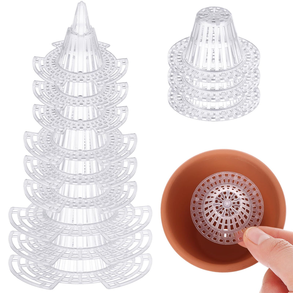 CoscosX bonsai mesh pad with cone design improves drainage and soil retention.