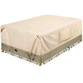 COSFLY heavy-duty cover on rectangular table on patio offering weather protection