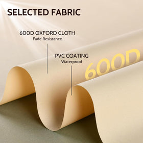 COSFLY outdoor cover with UV protection slows fading for beige furniture