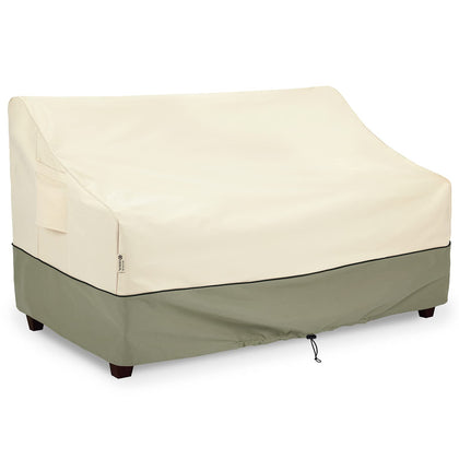 COSFLY outdoor sofa cover waterproof beige protects furniture from rain and sun