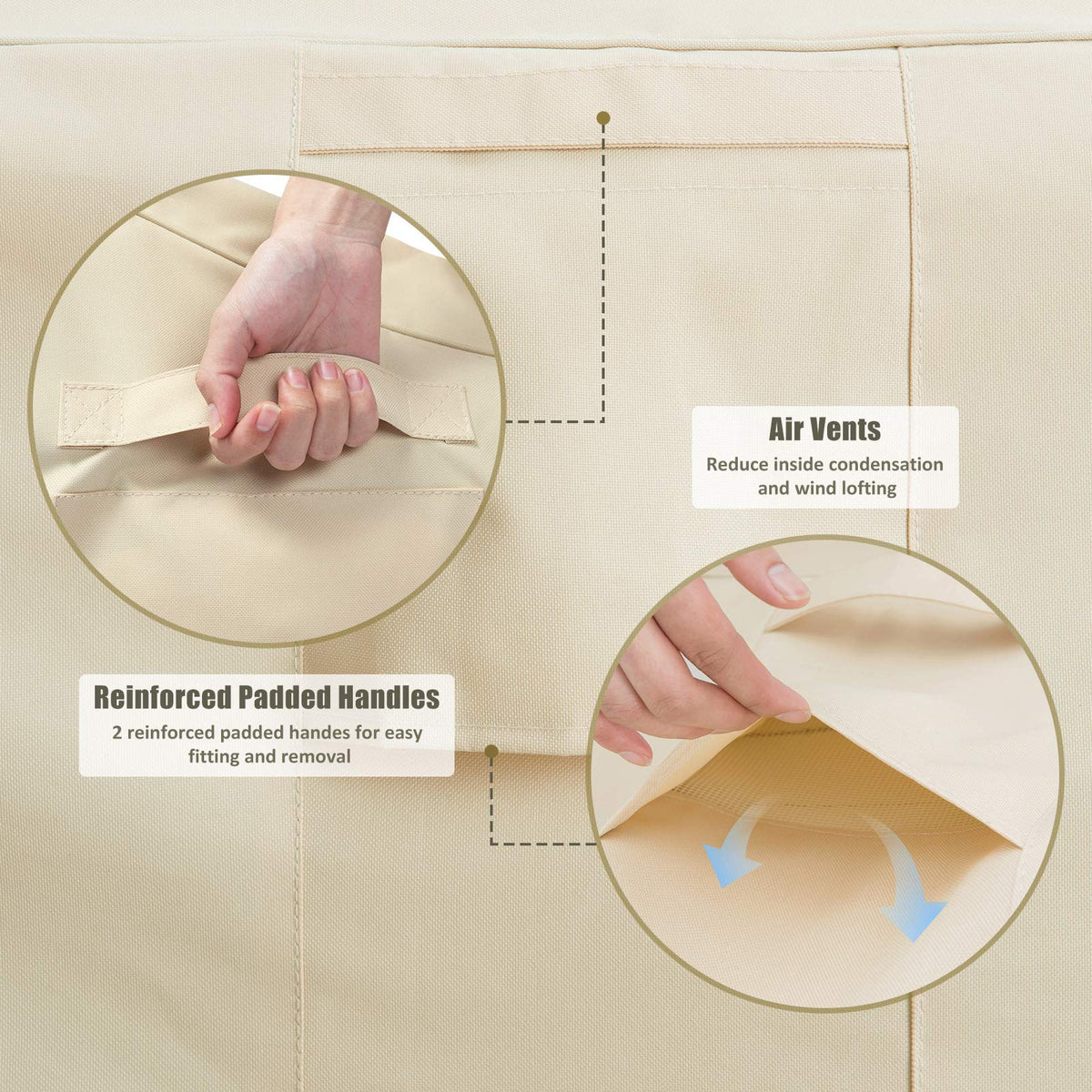 COSFLY UV-stabilized coating close-up, protects furniture from sun damage.