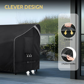 COSFLY wind-proof straps keep the cover in place during gusts.