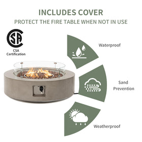 COSIEST 16-inch tank side table providing convenient extra surface