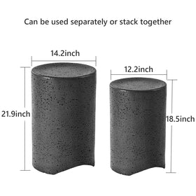 COSIEST nesting side tables arrive ready to use, no assembly.