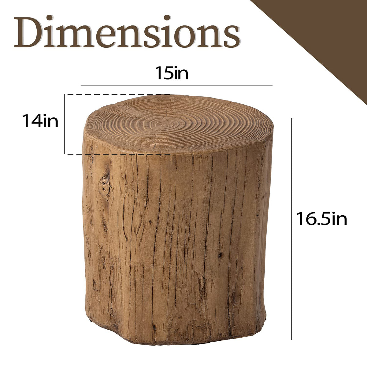 COSIEST end table supports up to 220 pounds for sturdy outdoor use