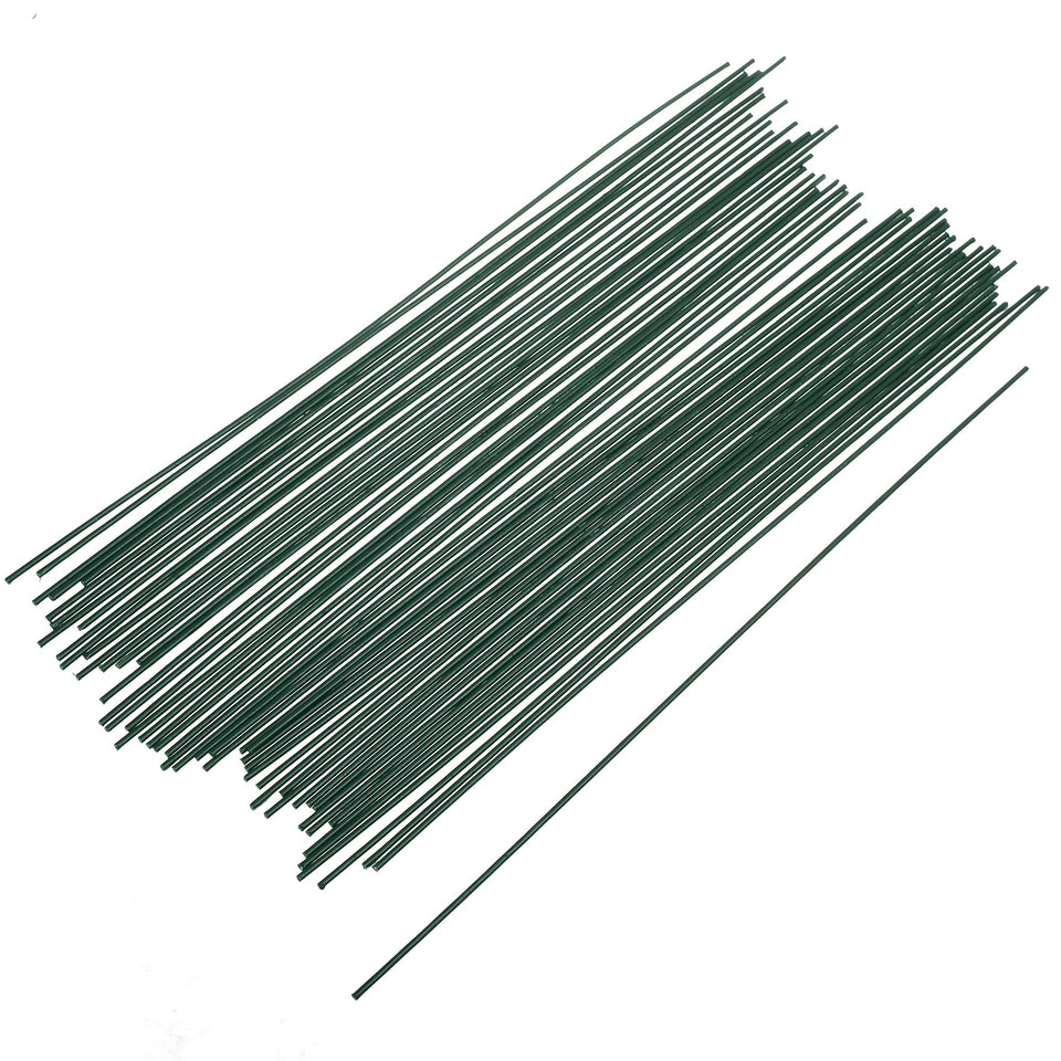 Cosmos dark green floral plant stake provides sturdy 12-inch support for garden stems.