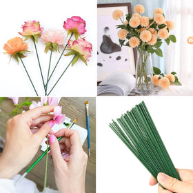 Cosmos 50-pack of dark green stakes for DIY garden projects.