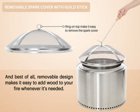 COSPARX spark cover with ring lift enables easy top removal.