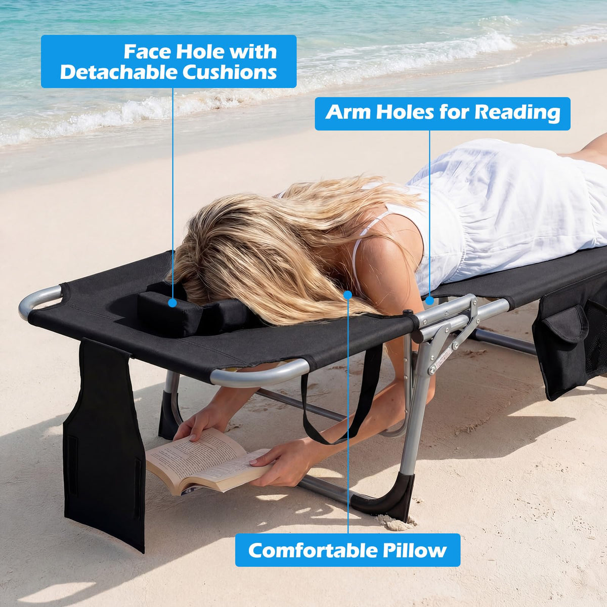 Costway storage bag keeps essentials within reach during beach outings
