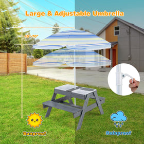 Costzon adjustable umbrella from 45 to 70 inches for shaded outdoor play