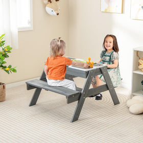 Costzon outdoor kids table is easy to assemble for quick setup
