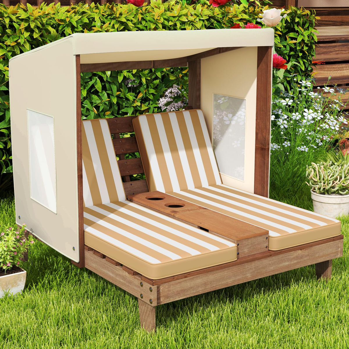 Costzon lightweight build eases repositioning around patios and gardens