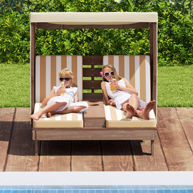 Costzon solid fir wood frame offers sturdy, durable outdoor seating